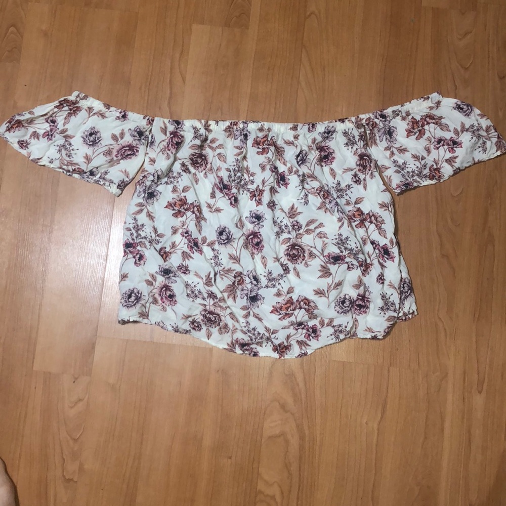 Floral off the shoulder top